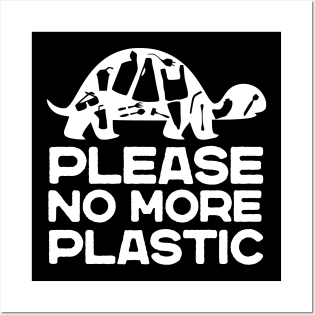 Please No Plastic Wall Art by Imutobi